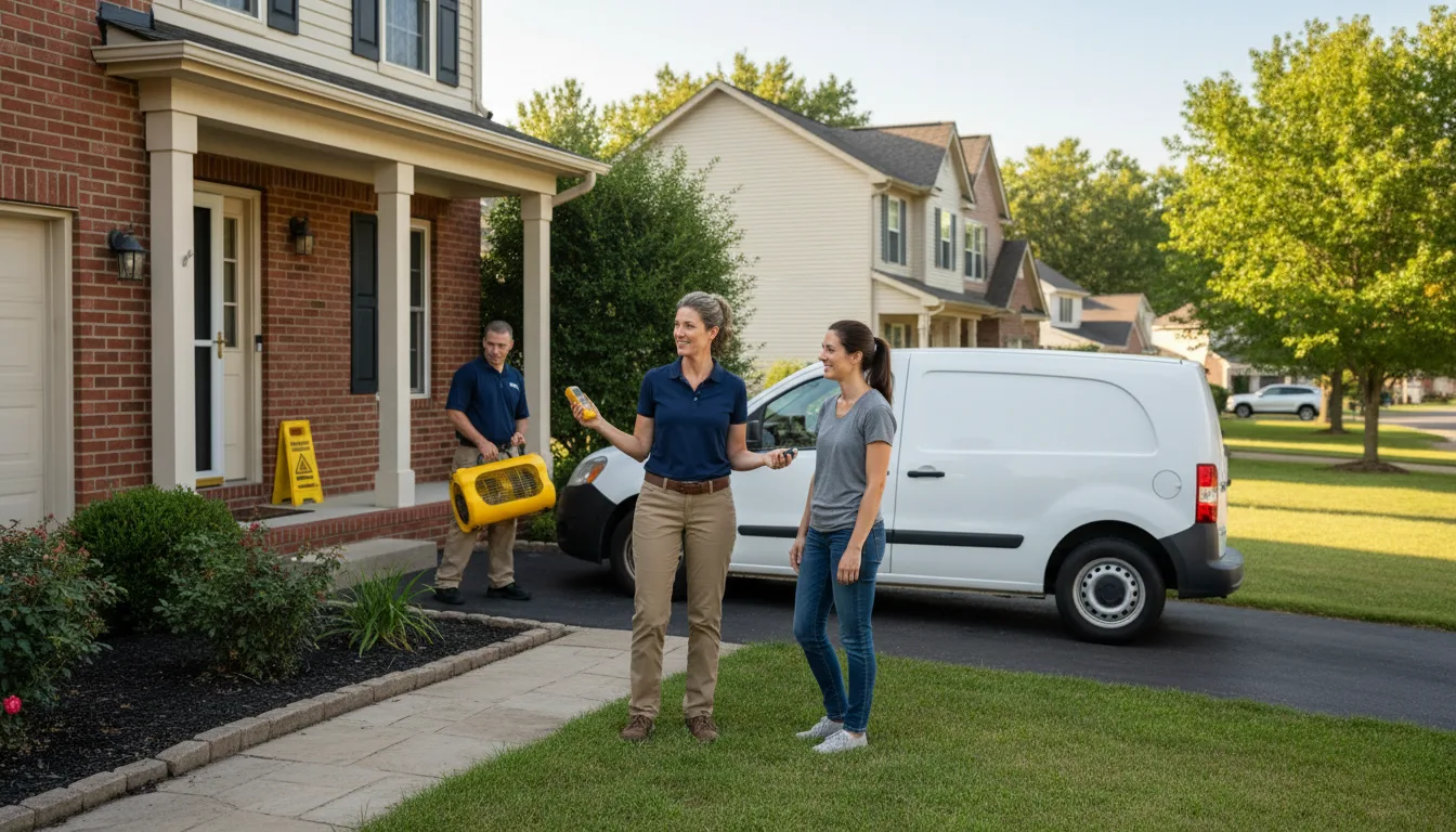Residential water damage restoration in Donaldsonville, LA